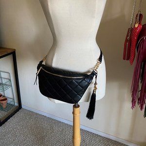 Aldo black "fanny pack" bag